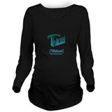 Dew Drops Logo Long Sleeve Maternity T-Shirt