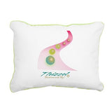 Progressing Vector Logo Rectangular Canvas Pillow