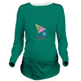 Space Logo Long Sleeve Maternity T-Shirt