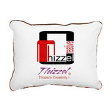 Thizzel Creativity Logo Rectangular Canvas Pillow