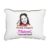 Thizzel Elegant Logo Rectangular Canvas Pillow